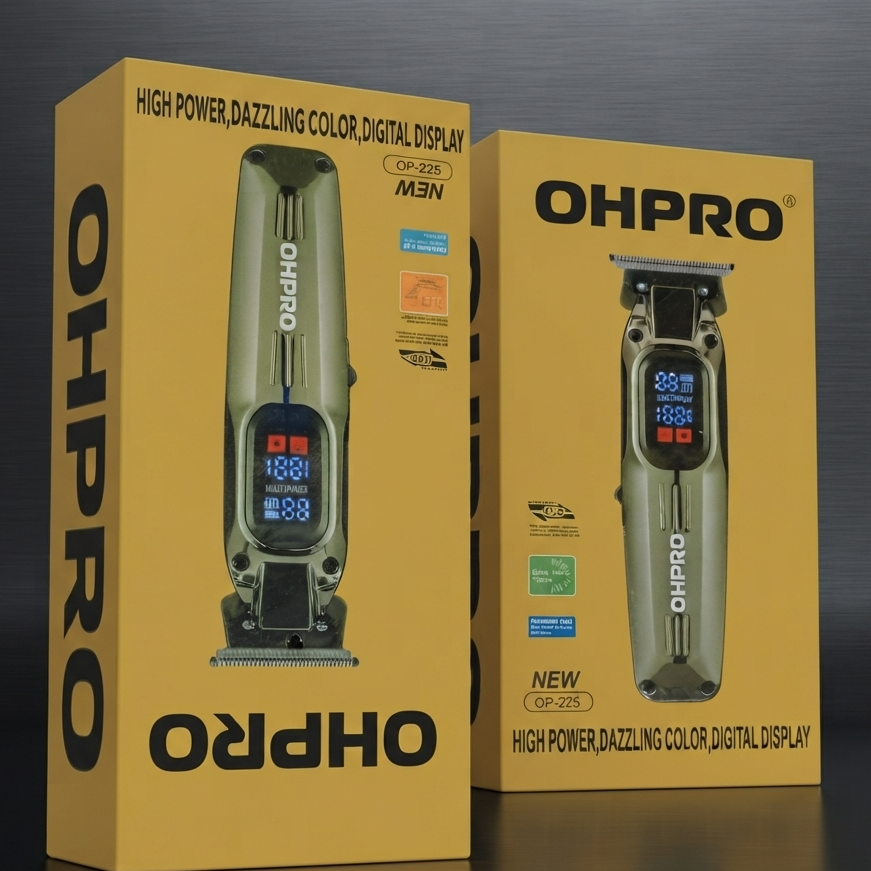 OHPRO OP-225 Professional Hair Trimmer Clipper - Personal Care Product Designed For Grooming And Daily Hygiene Routine
