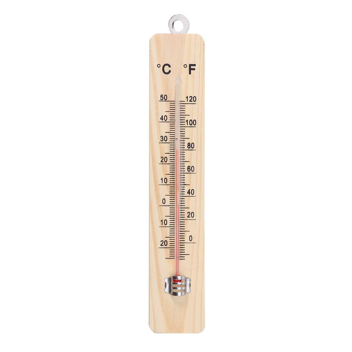 Wall Thermometer Wood Room Temperature Meter Durable Reliable Easy To Read Practical Choice For Home Office Garden And Laboratory Use
