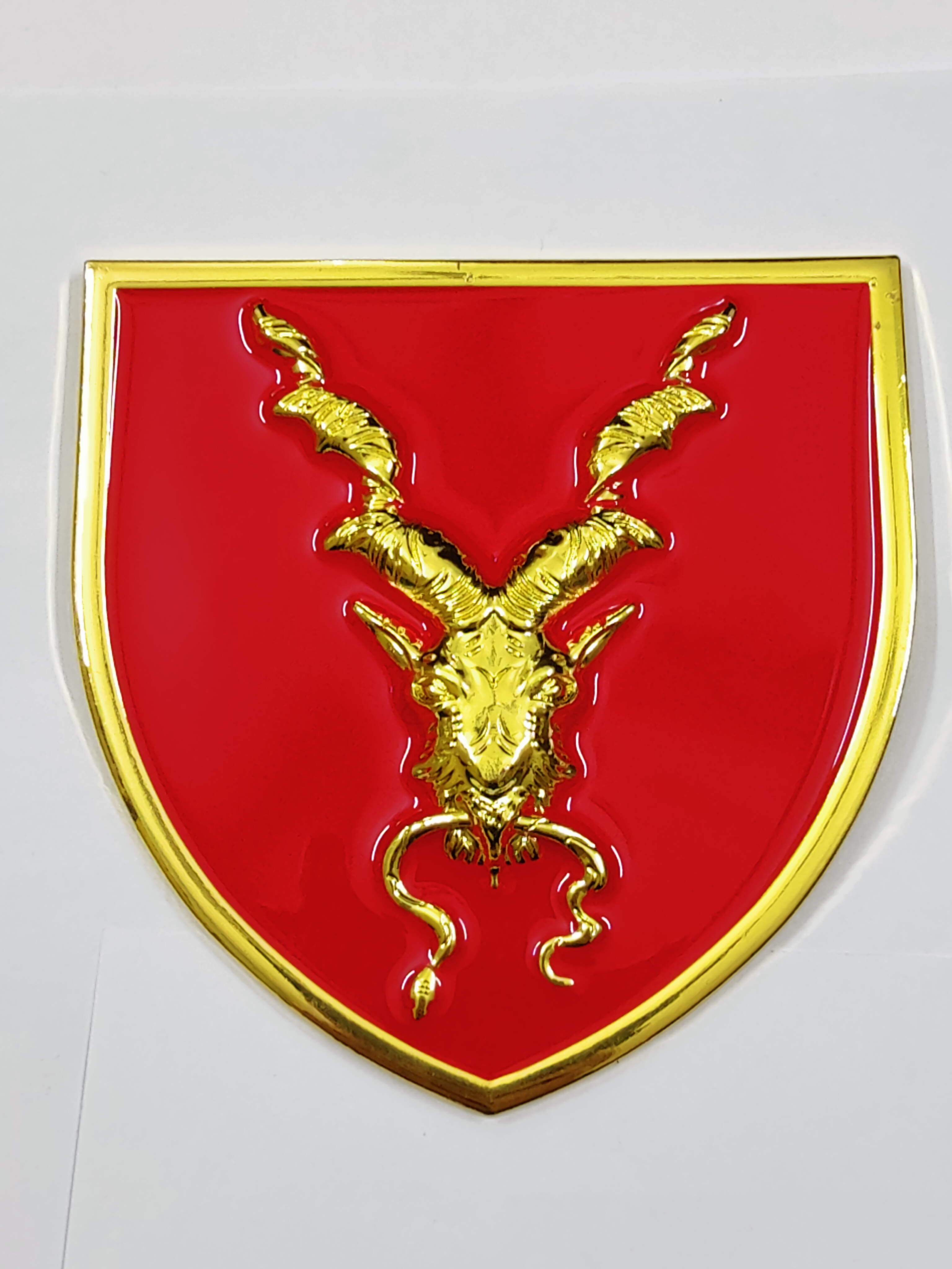 Big Size Markhor Metal Logo Monogram for Car Grill | Premium Durable Automotive Decorative Emblem