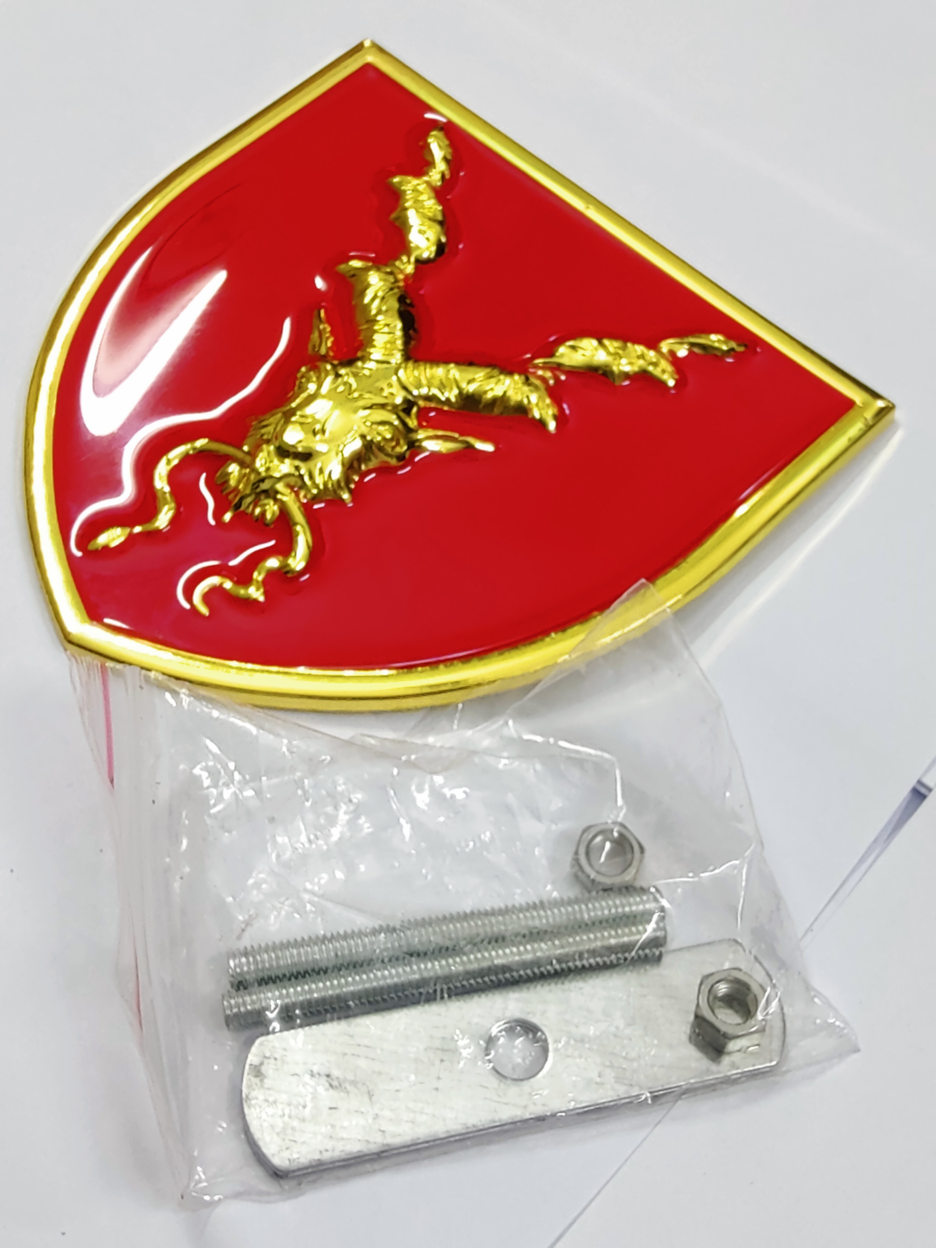 Big Size Markhor Metal Logo Monogram for Car Grill | Premium Durable Automotive Decorative Emblem view 3