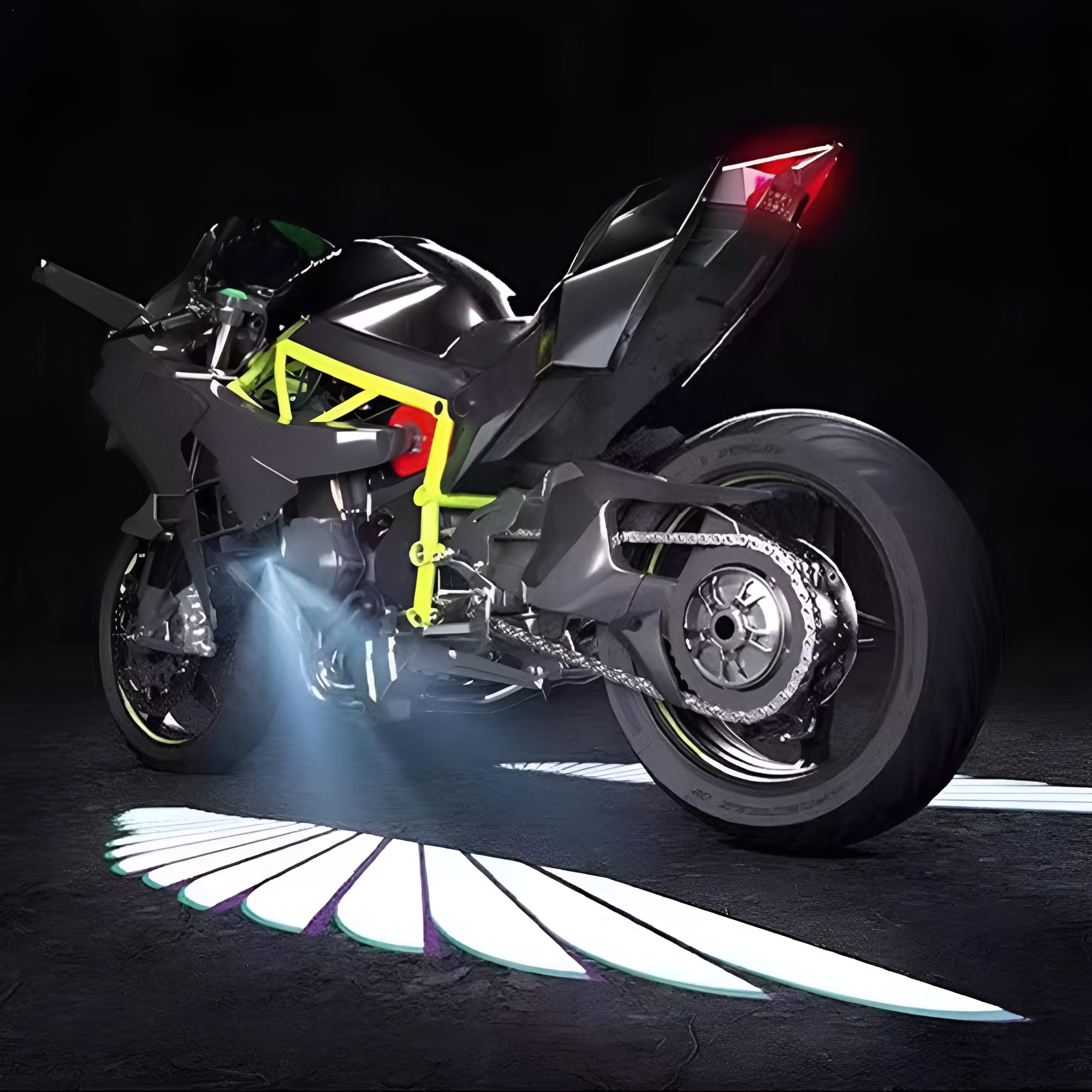 Angel Wings LED Bike Light for Motorcycles & Bikes view 5