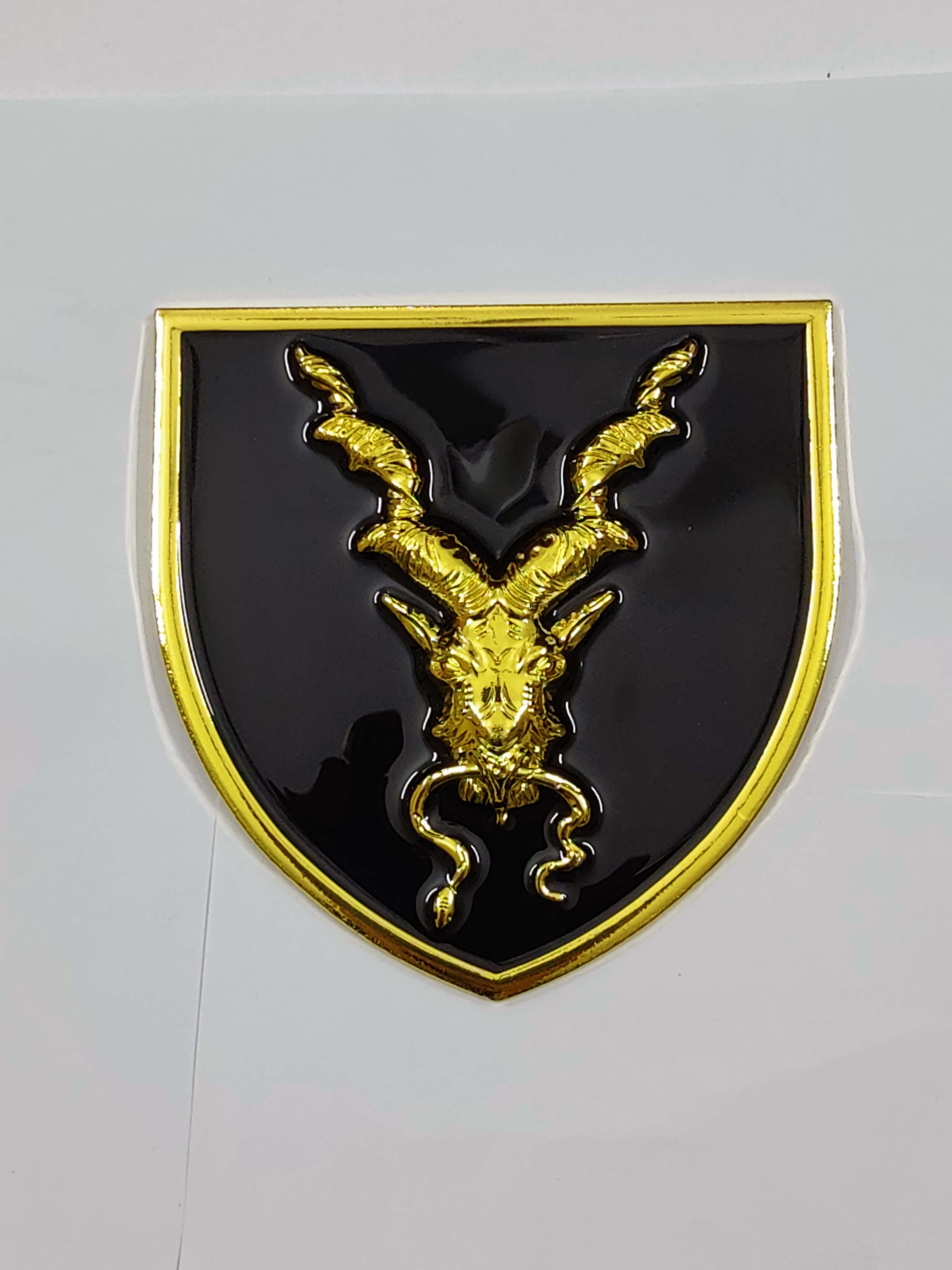 Big Size Markhor Metal Logo Monogram for Car Grill | Premium Durable Automotive Decorative Emblem view 2