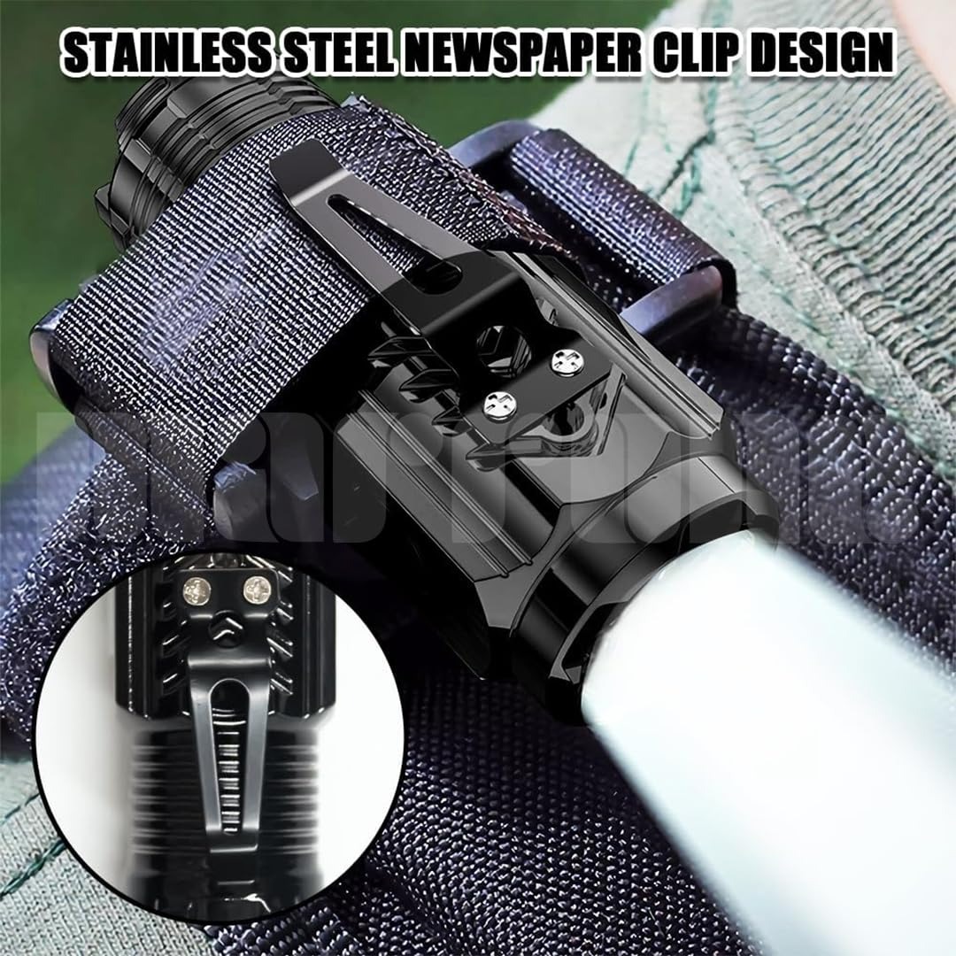Powerful 3 LED Super Bright Mini Flashlight Rechargeable Portable Torch with Magnet view 4