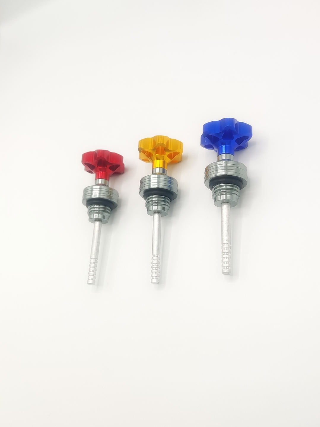 Flower Style Bike Oil Gauge for Honda CD 70 & CG 125 | Fancy Motorcycle Oil Dipstick Decoration view 4