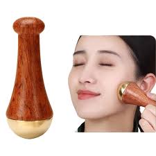 Kansa Wooden Massager For Foot & Face | Kansa Face Massager view 4