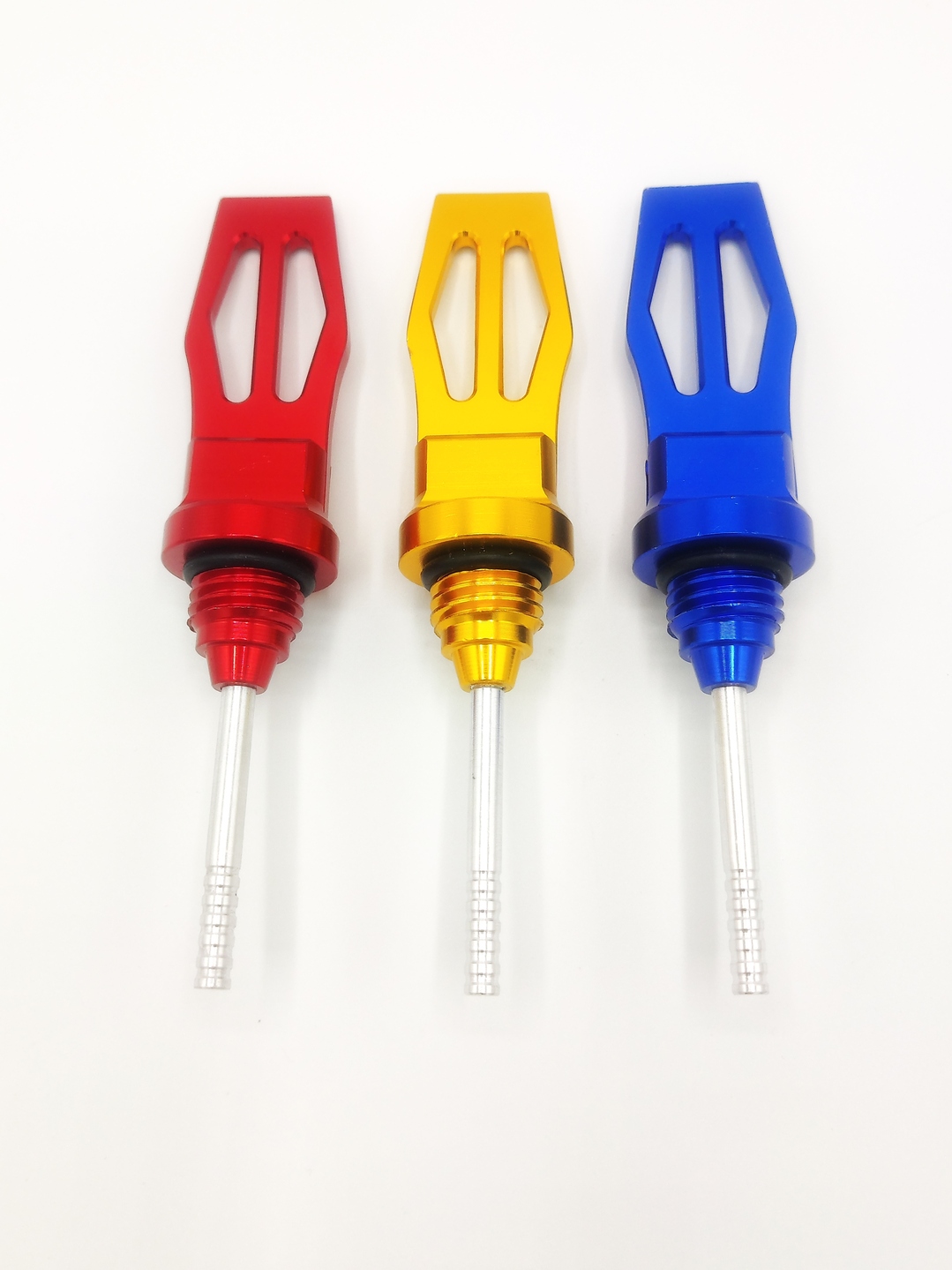 Flat Fancy Oil Gauge for Honda CD 70 & CG 125 | Motorcycle Oil Dipstick | Decorative Bike Oil Gauge for Bikes & Motorcycles view 2