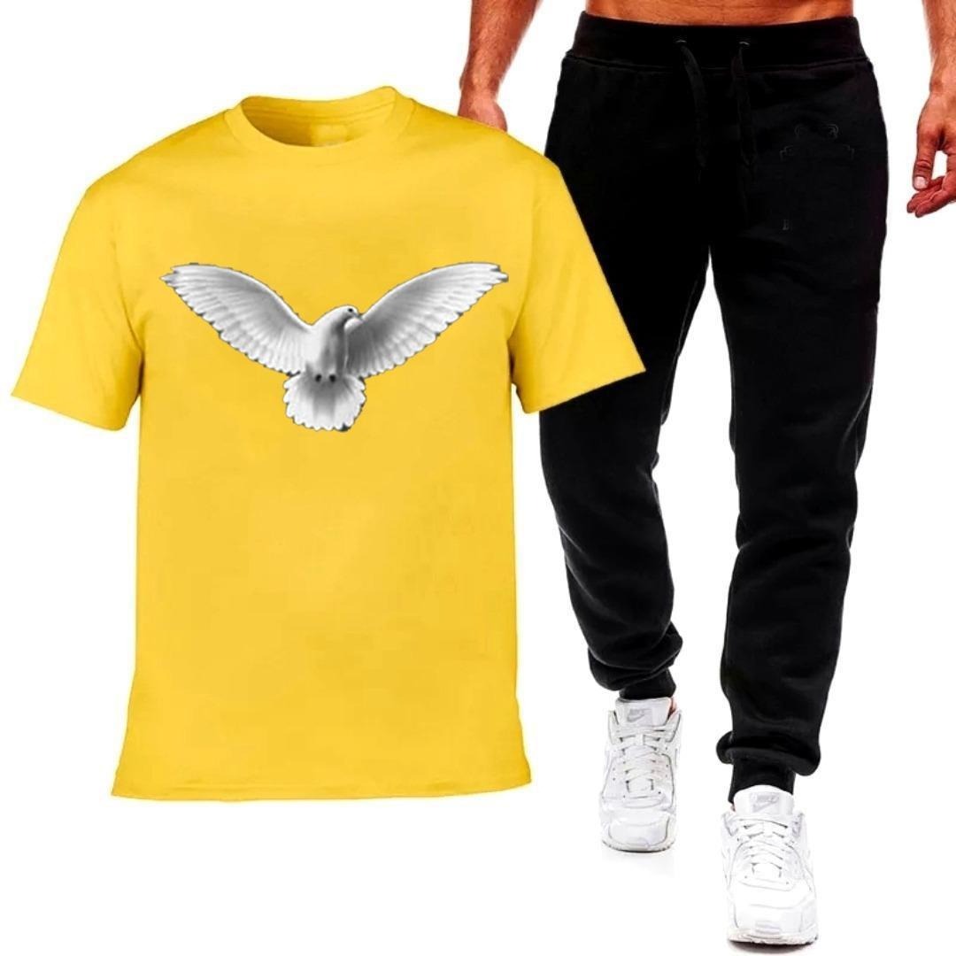 Premium Micro Men’s Tracksuit Pigeon Print – Comfortable Sportswear | Gym & Workout Suit view 4