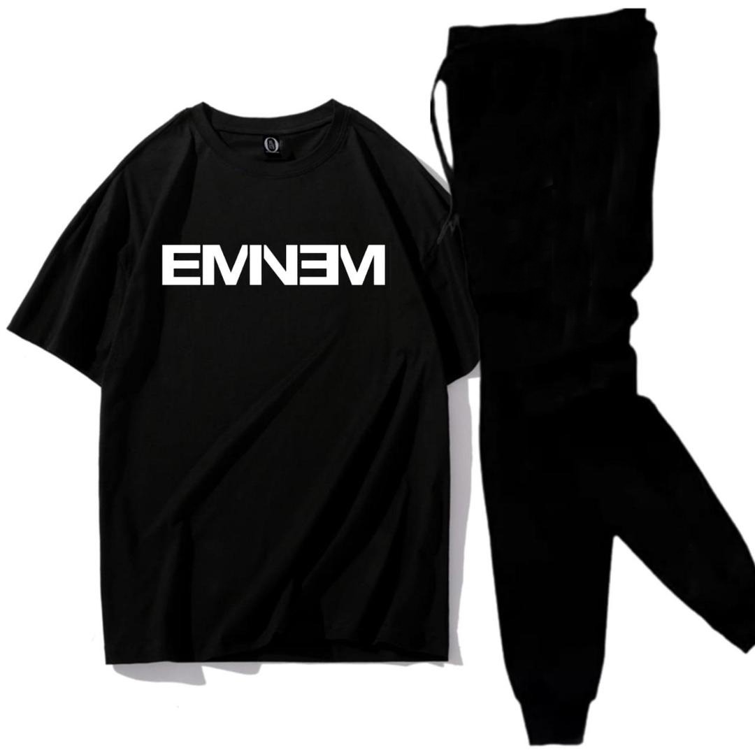 Premium Micro Men’s Tracksuit Emnem Print – Comfortable Sportswear | Gym & Workout Suit
