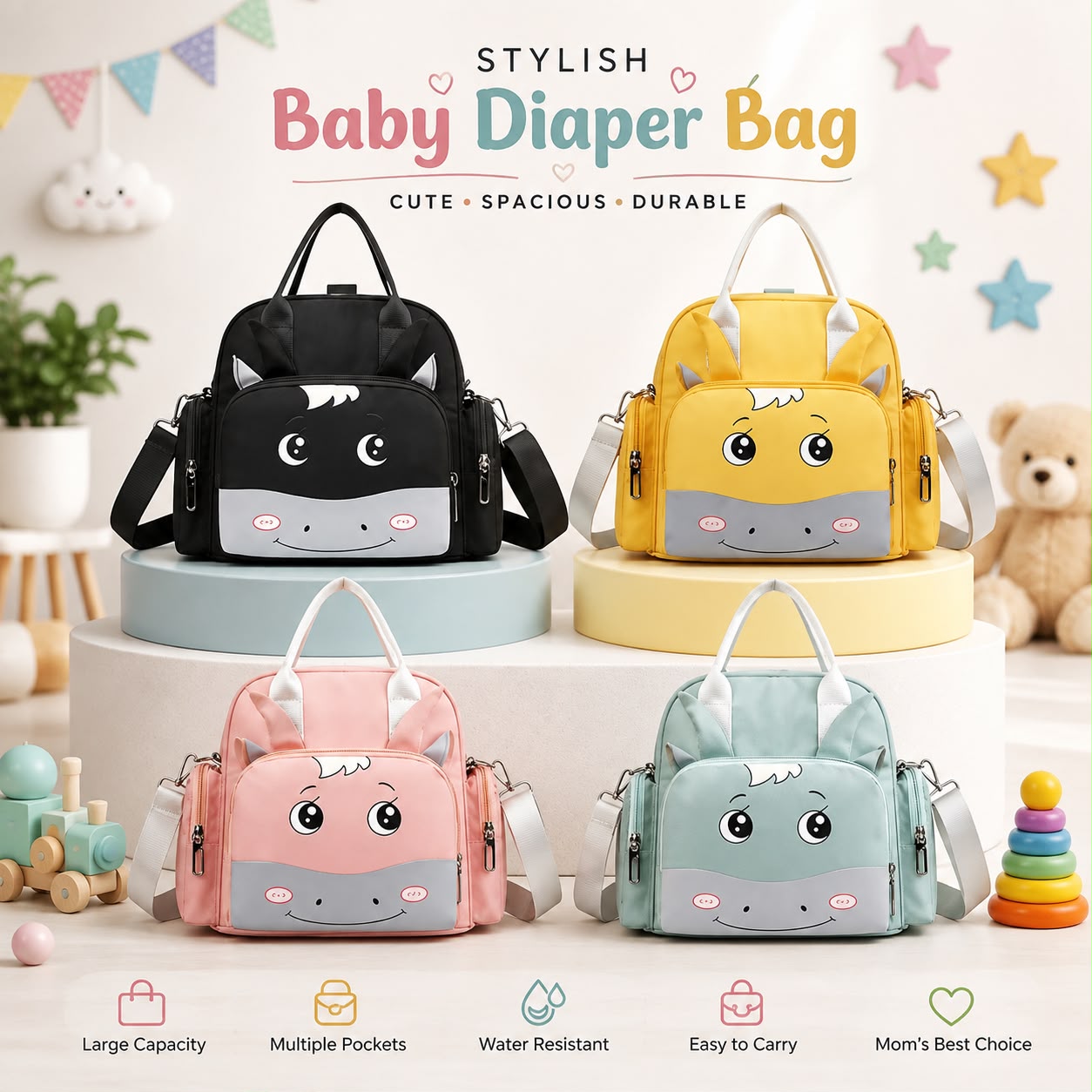 Imported Baby Diaper Maternity Mother Bag Durable Spacious Stylish Practical Choice For Travel Nursing And Daily Baby Care