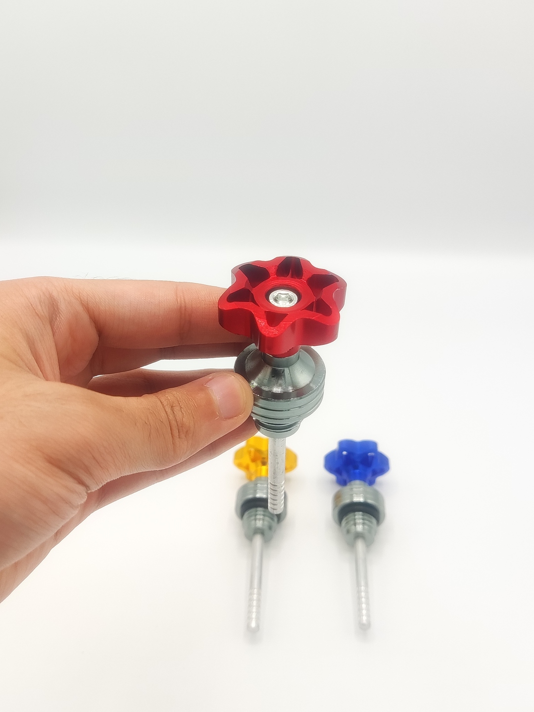 Flower Style Bike Oil Gauge for Honda CD 70 & CG 125 | Fancy Motorcycle Oil Dipstick Decoration view 5