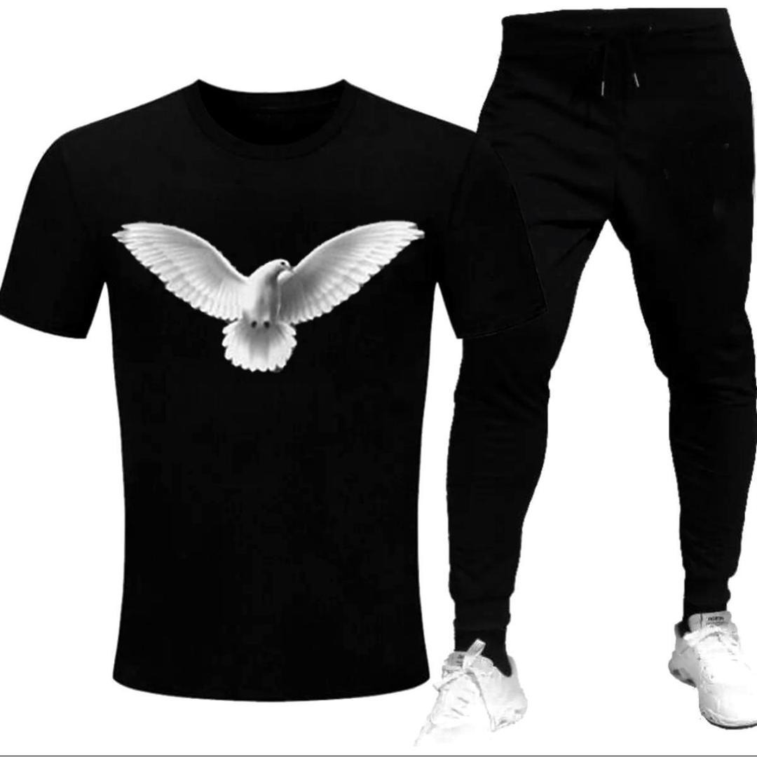 Premium Micro Men’s Tracksuit Pigeon Print – Comfortable Sportswear | Gym & Workout Suit view 5