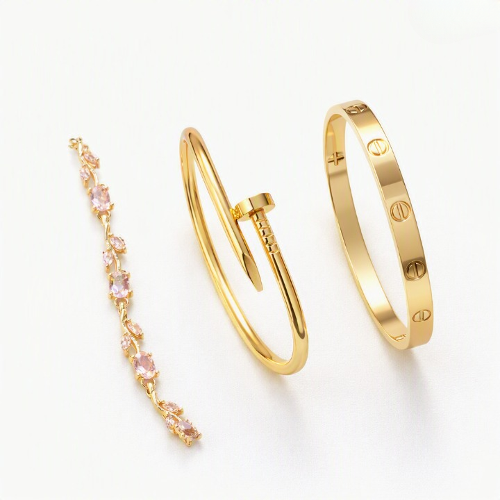 Pack of 3 Bracelets – Nail Cartier, Cartier & Tulip Bracelet Set