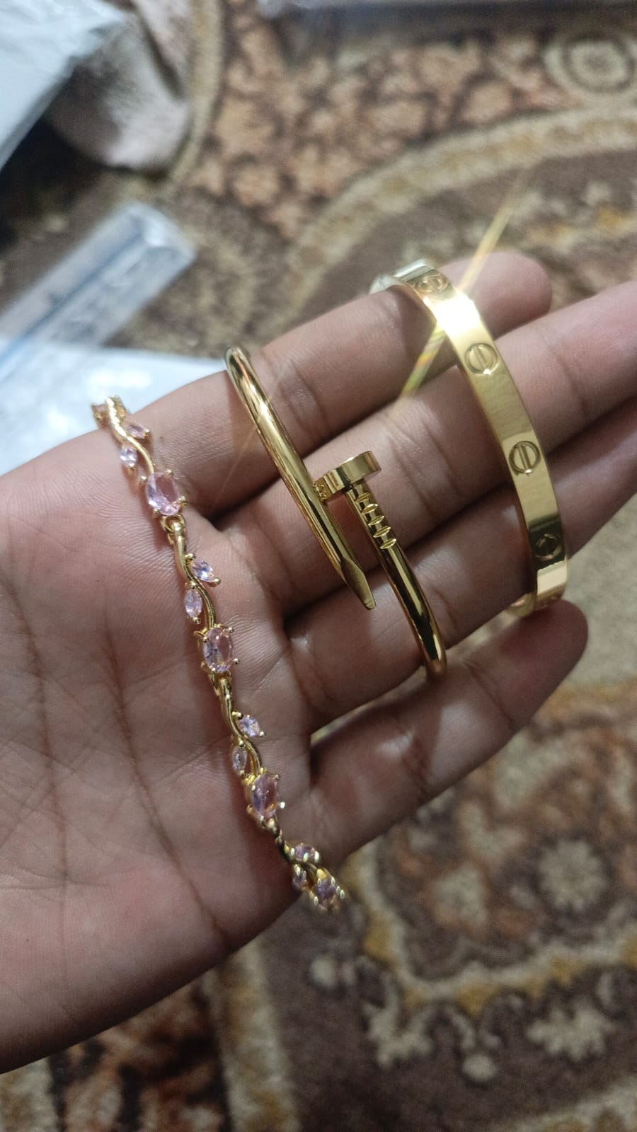 Pack of 3 Bracelets – Nail Cartier, Cartier & Tulip Bracelet Set view 4