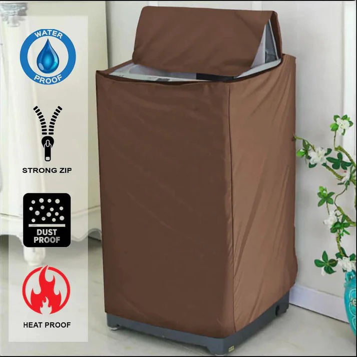 Waterproof Top Load Washing Machine Cover – Durable Parachute Fabric, Random Color view 4