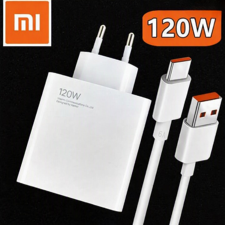 Xiaomi Mi 120W Fast Charger with USB Type-C Turbo Charging Cable view 3