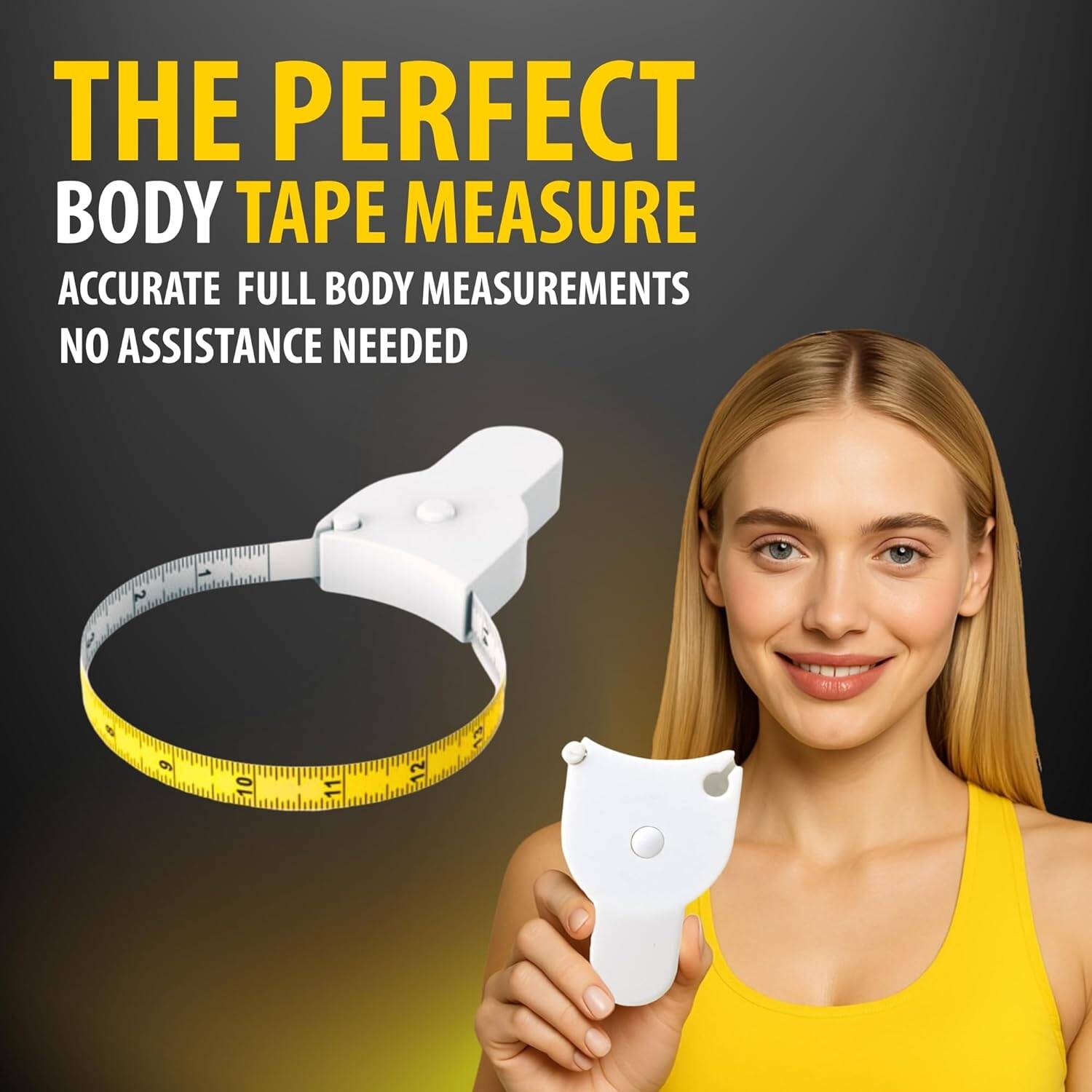 Body Measuring Tape Retractable Soft Flexible Accurate Measurement Tool For Waist Chest Hip Arm Fitness Sewing And Tailoring view 3