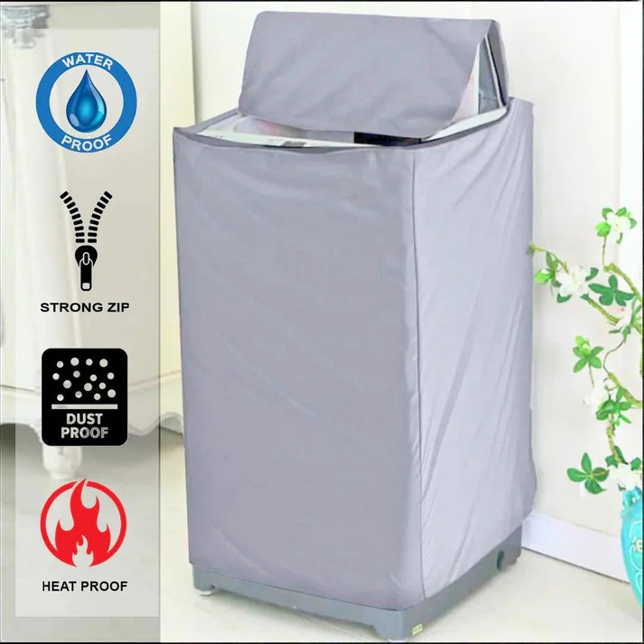 Waterproof Top Load Washing Machine Cover – Durable Parachute Fabric, Random Color view 5