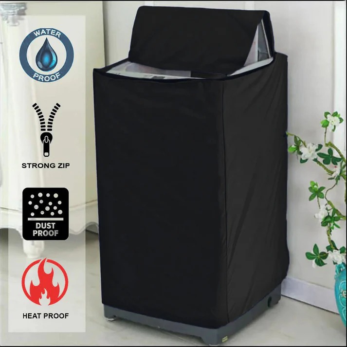 Waterproof Top Load Washing Machine Cover – Durable Parachute Fabric, Random Color view 2