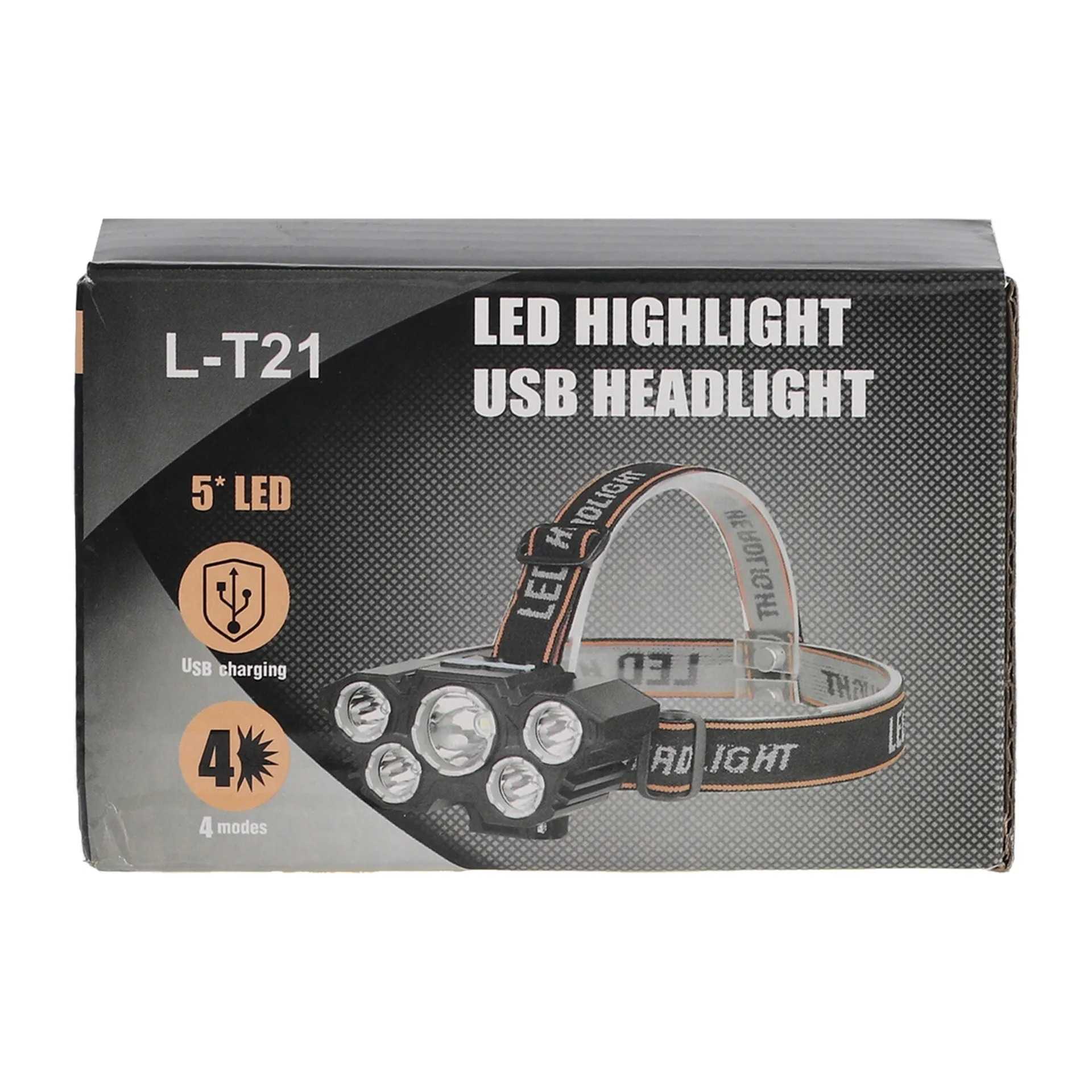L-T21 LED Highlight USB Headlight - Lighting Product Designed For Illumination And Daily Lighting Routine view 3
