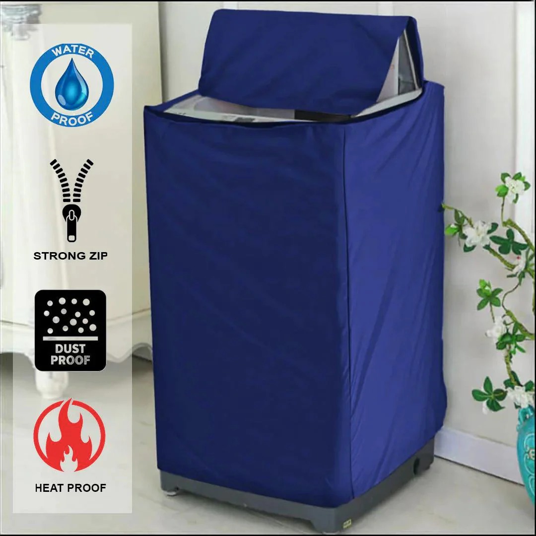 Waterproof Top Load Washing Machine Cover – Durable Parachute Fabric, Random Color view 3