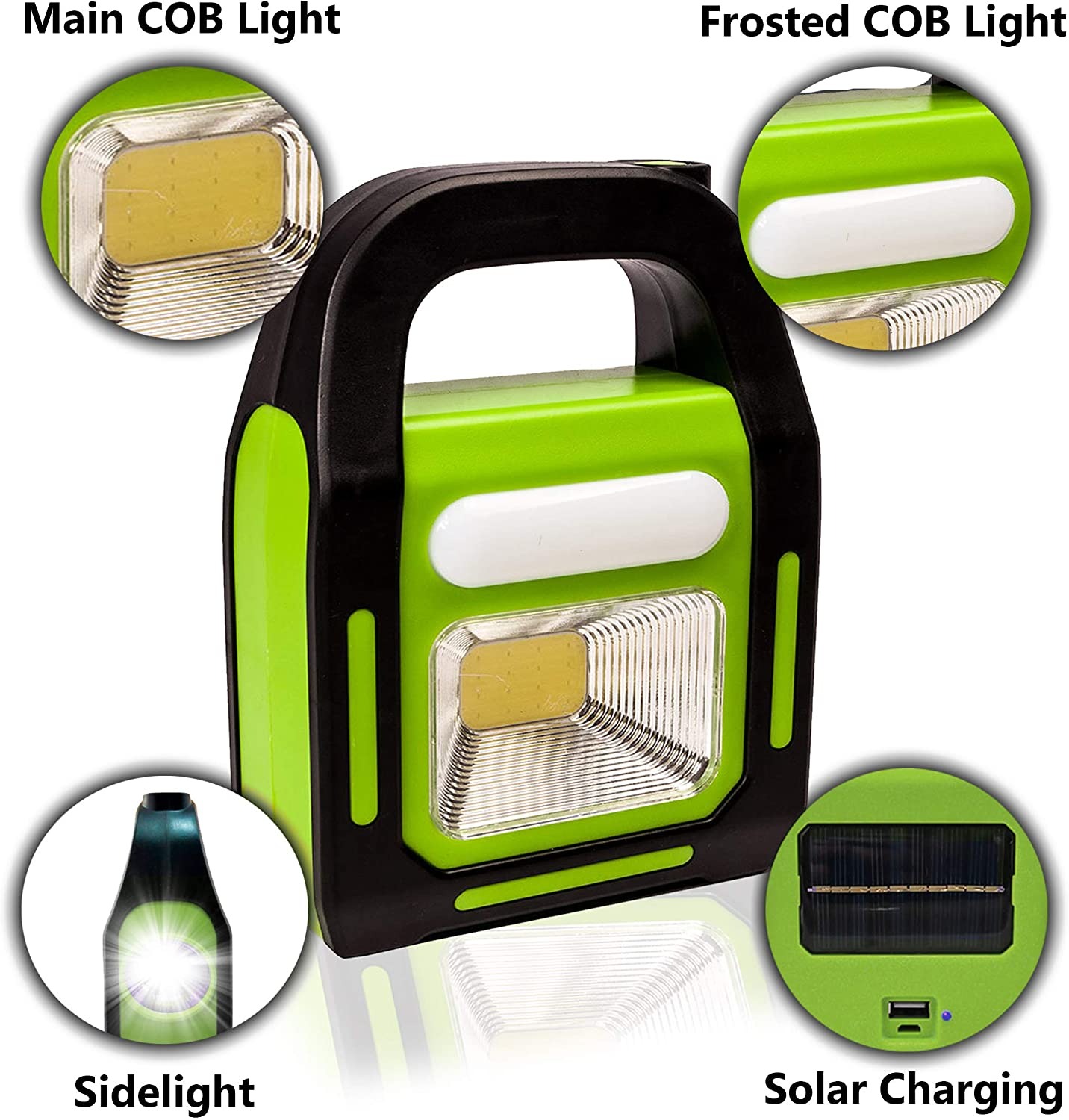 Solar Rechargeable 3-in-1 Emergency Light - Hurry Bolt Portable LED Work Light, Torch & Power Bank view 3