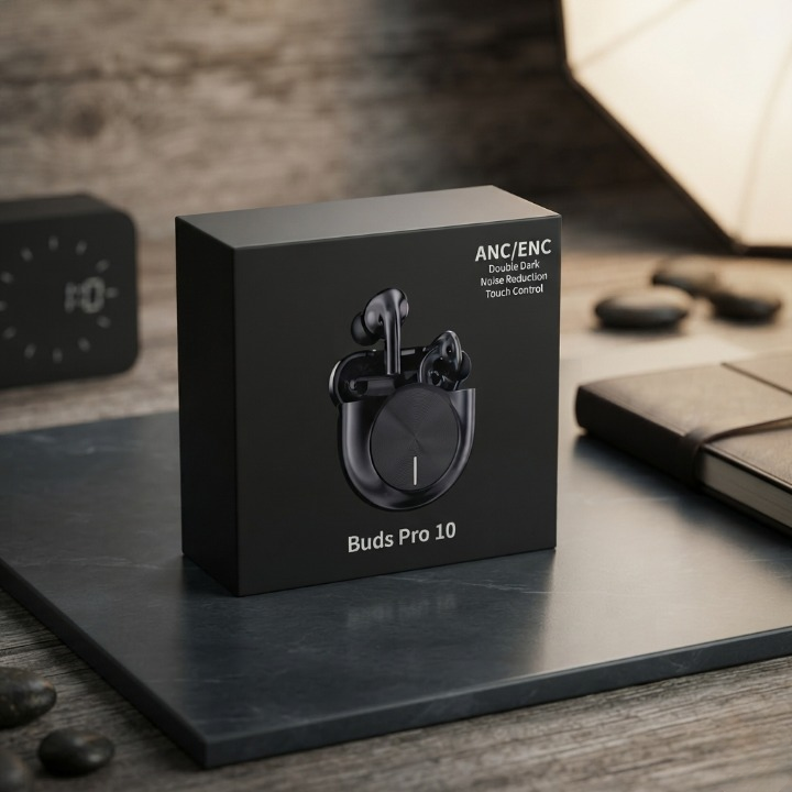 Buds Pro 10 Wireless Earbuds With ANC ENC Touch Controls Durable Reliable Hi Fi Stereo Sound Practical Choice For Music Calls Gaming And Travel - Buy Online in Pakistan at Zenbu Store