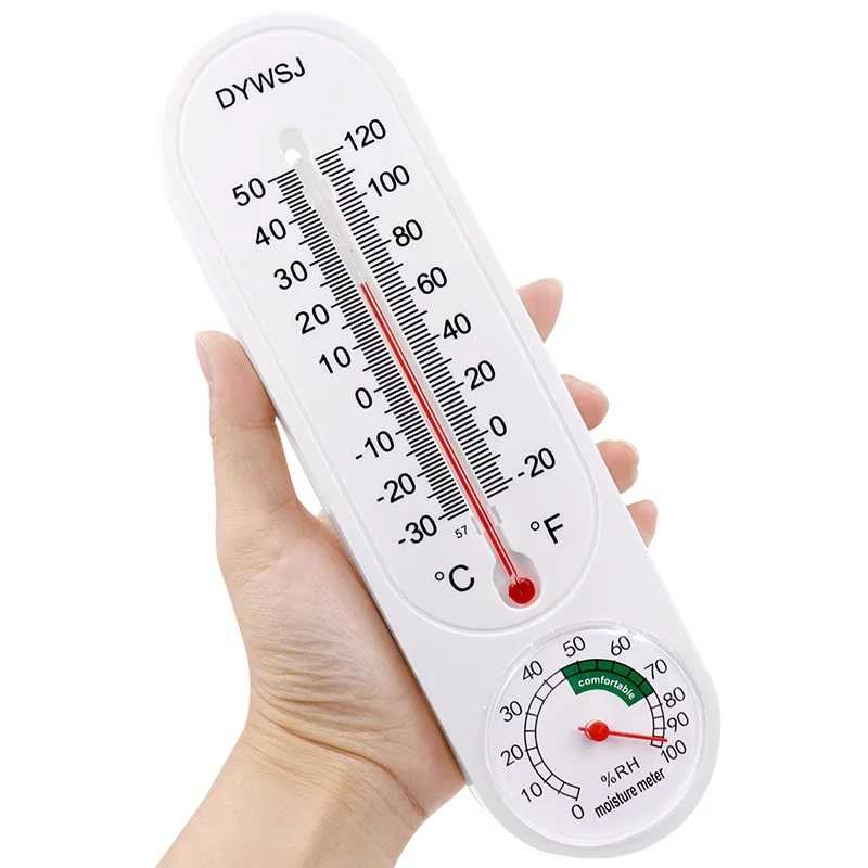 Wall Mounted Thermometer Hygrometer Moisture Meter Plastic Wall Hanging Thermometer for Indoor Outdoor Home Garden Greenhouse Planting Humidity , Incubator households, laboratories, vegetable greenhouses, agriculture, Temperature Meter Instrument