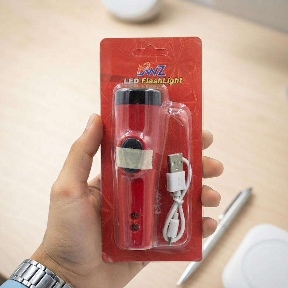 SD-8670 Mini Solar Rechargeable LED Flashlight - Lighting Product Designed For Illumination And Daily Lighting Routine