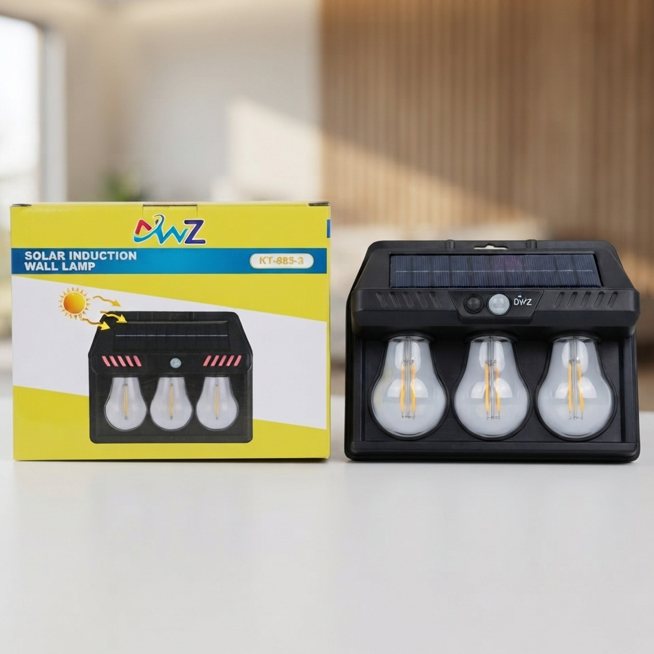 Solar Induction Wall Lamp Model KT-885-3 - Lighting Product Designed For Illumination And Daily Lighting Routine thumbnail 2