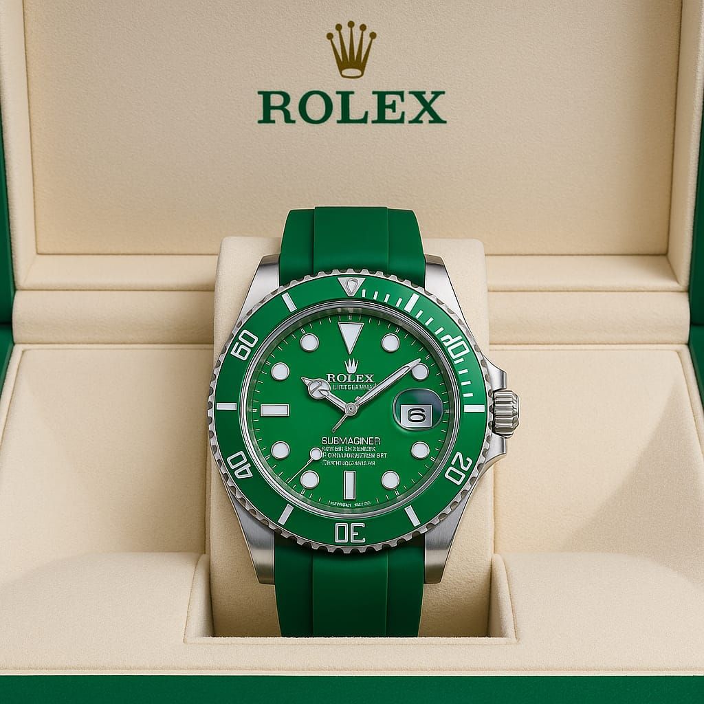 Premium Silicone Strap Submariner Style Watch Durable Elegant Comfortable Reliable Best Quality Practical Choice For Men’s Fashion And Daily Wear view 2