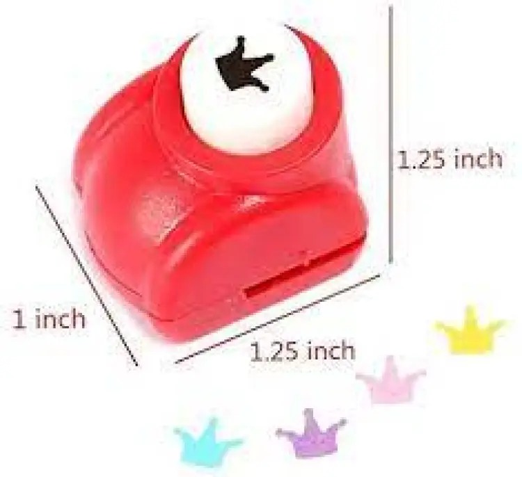 Mini Paper Punch 1 Pc – Assorted Shape DIY Craft Punch for Paper Cutting - Random Color view 2
