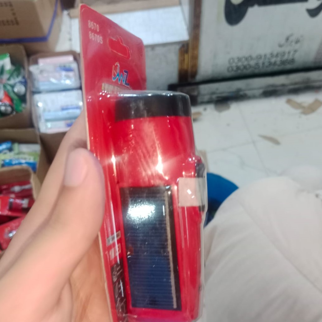 SD-8670 Mini Solar Rechargeable LED Flashlight - Lighting Product Designed For Illumination And Daily Lighting Routine thumbnail 3