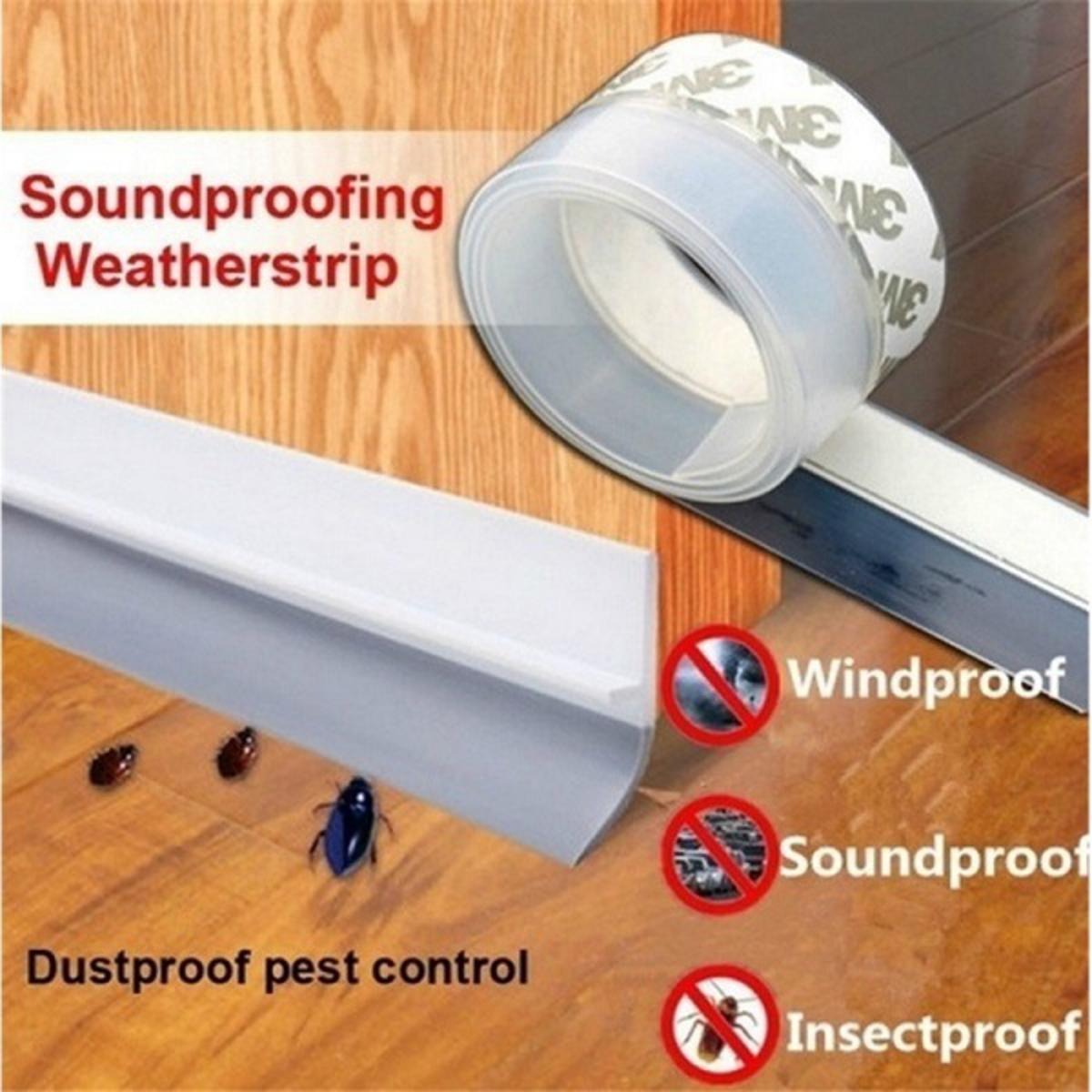 1 Meter Self-Adhesive Door Sealing Tape | Weatherproof Door & Window Seal Strip | Wind & Dust Protection view 3