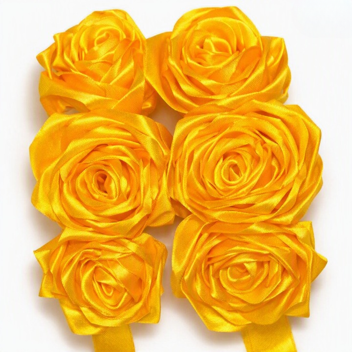 Pair Ribbon Gajray – Colorful Satin Ribbon Flower Gajra for Hair & Traditional Wear thumbnail 4
