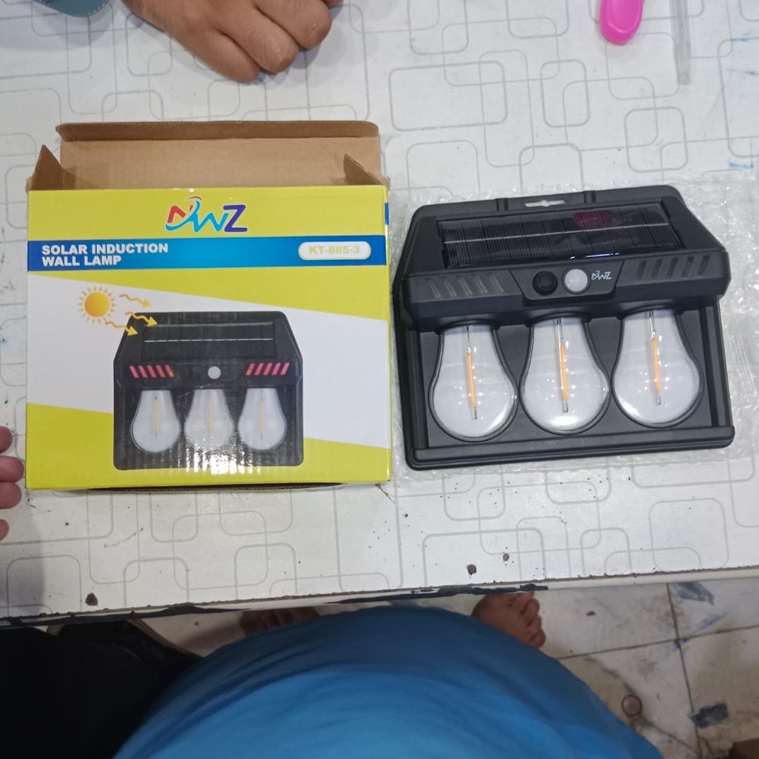 Solar Induction Wall Lamp Model KT-885-3 - Lighting Product Designed For Illumination And Daily Lighting Routine thumbnail 3