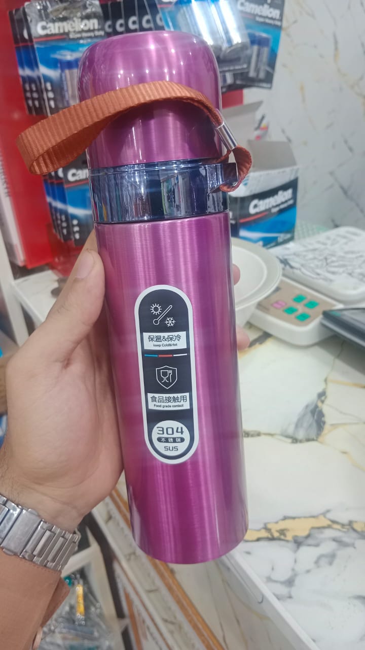 304 Stainless Steel Vacuum Flask/Cup 500ML Capacity - Drinkware Product Designed For Hydration And Daily Beverage Routine (Random Color) view 3