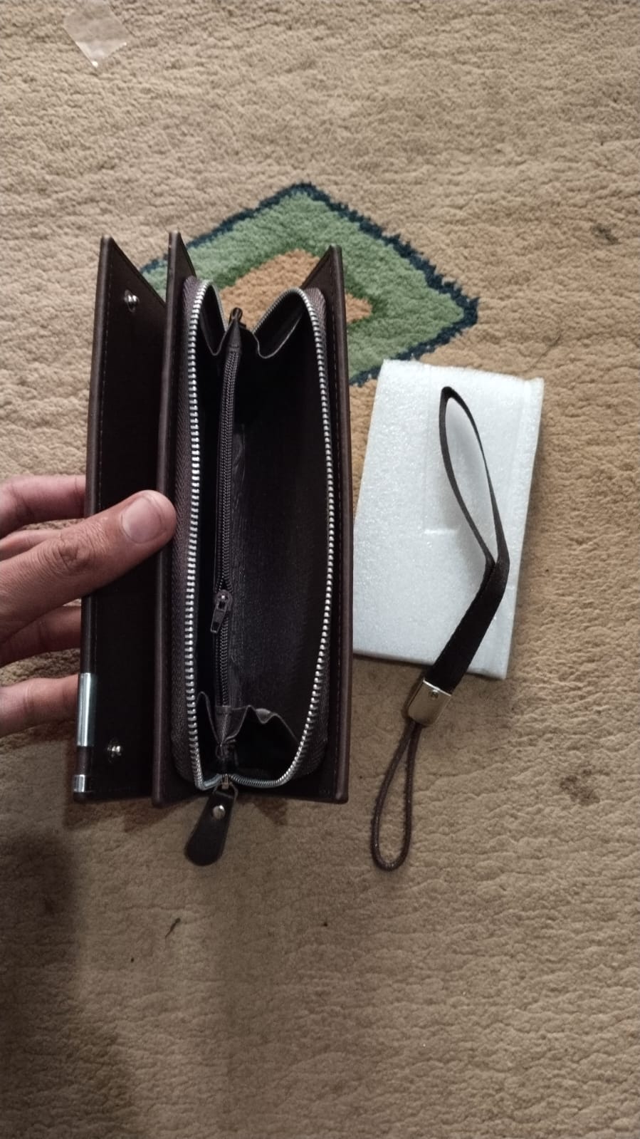 Balebaily Long Wallet Slim Multi Pocket PU Leather Design view 5