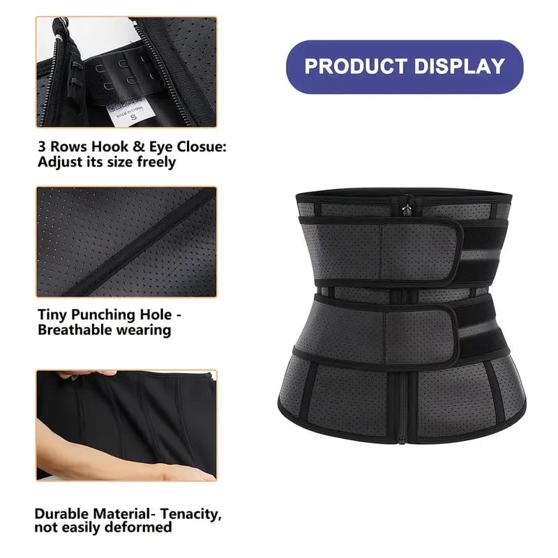 Waist Trainer Slimming Belt Body Shaper – Tummy Control & Waist Trimmer for Men & Women view 4