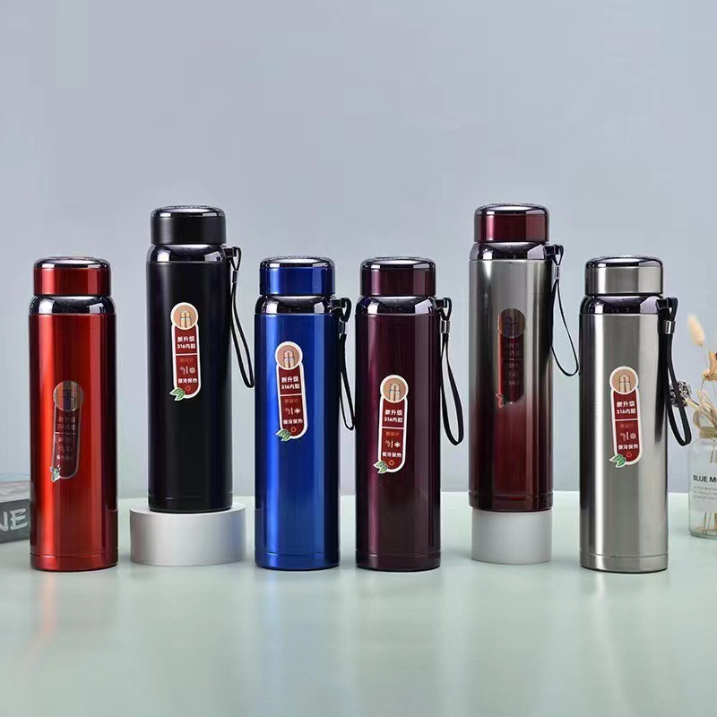 Stainless Steel Water Bottle Vacuum Flask 1000ML - Drinkware Product Designed For Hydration And Daily Beverage Routine (Random Color)