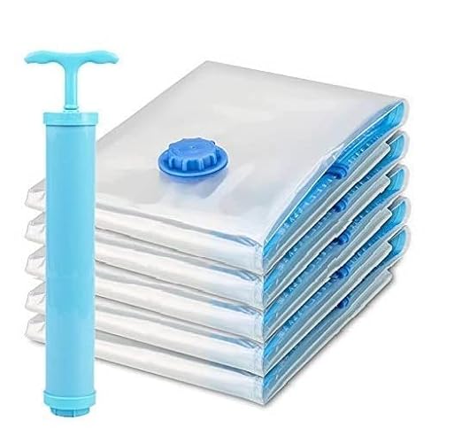 Vacuum Storage Bags with Hand Pump – Space Saving Compression Bags