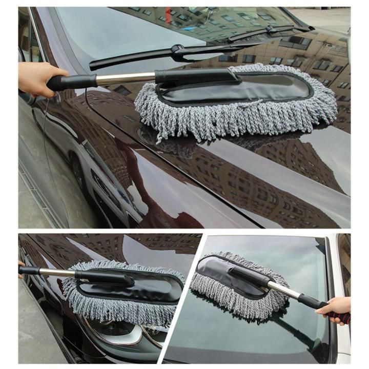 Extendable Car Duster Cleaning Mop Durable Lightweight Scratch Free Microfiber Practical Choice For Vehicle Interior And Exterior Cleaning