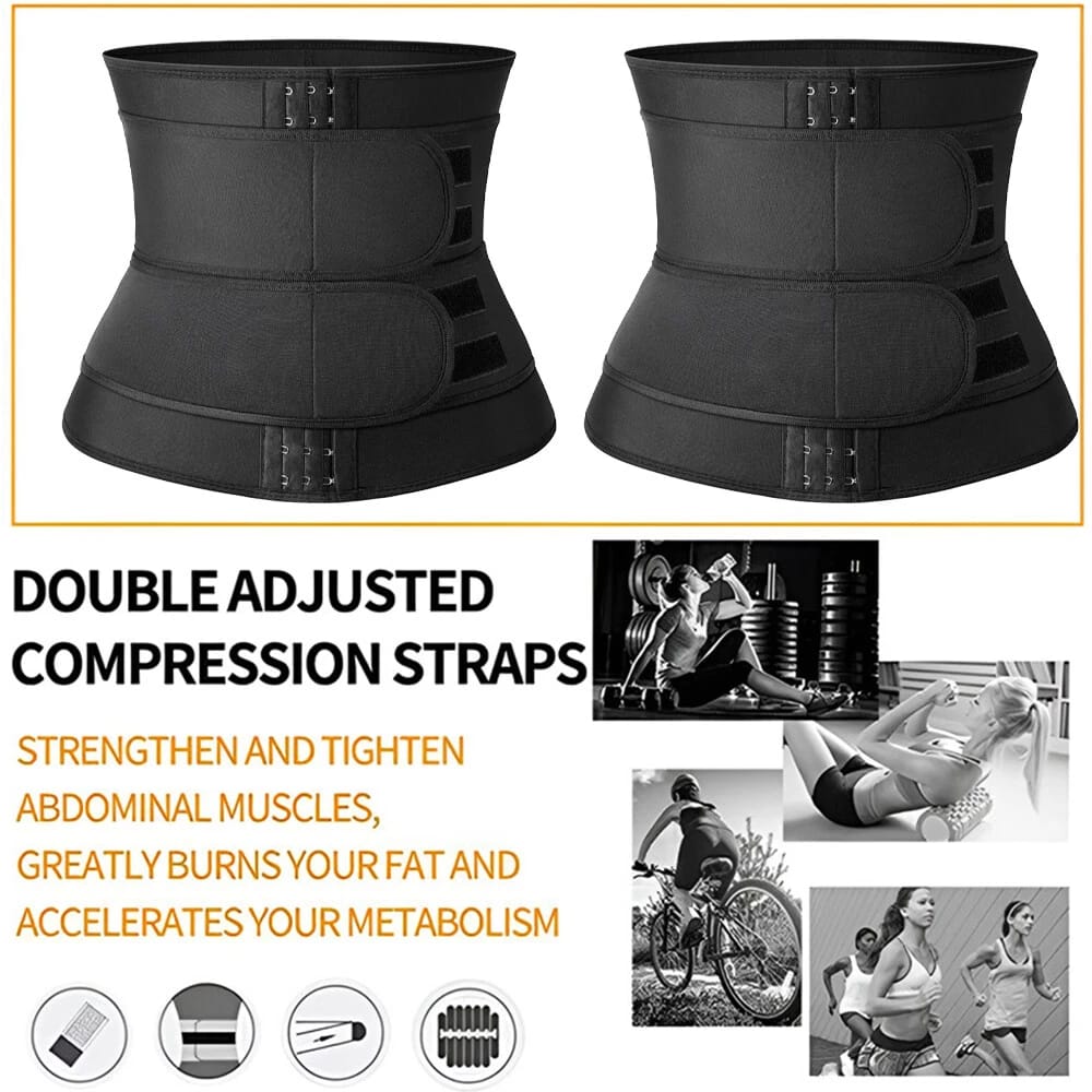 Waist Trainer Slimming Belt Body Shaper – Tummy Control & Waist Trimmer for Men & Women view 2