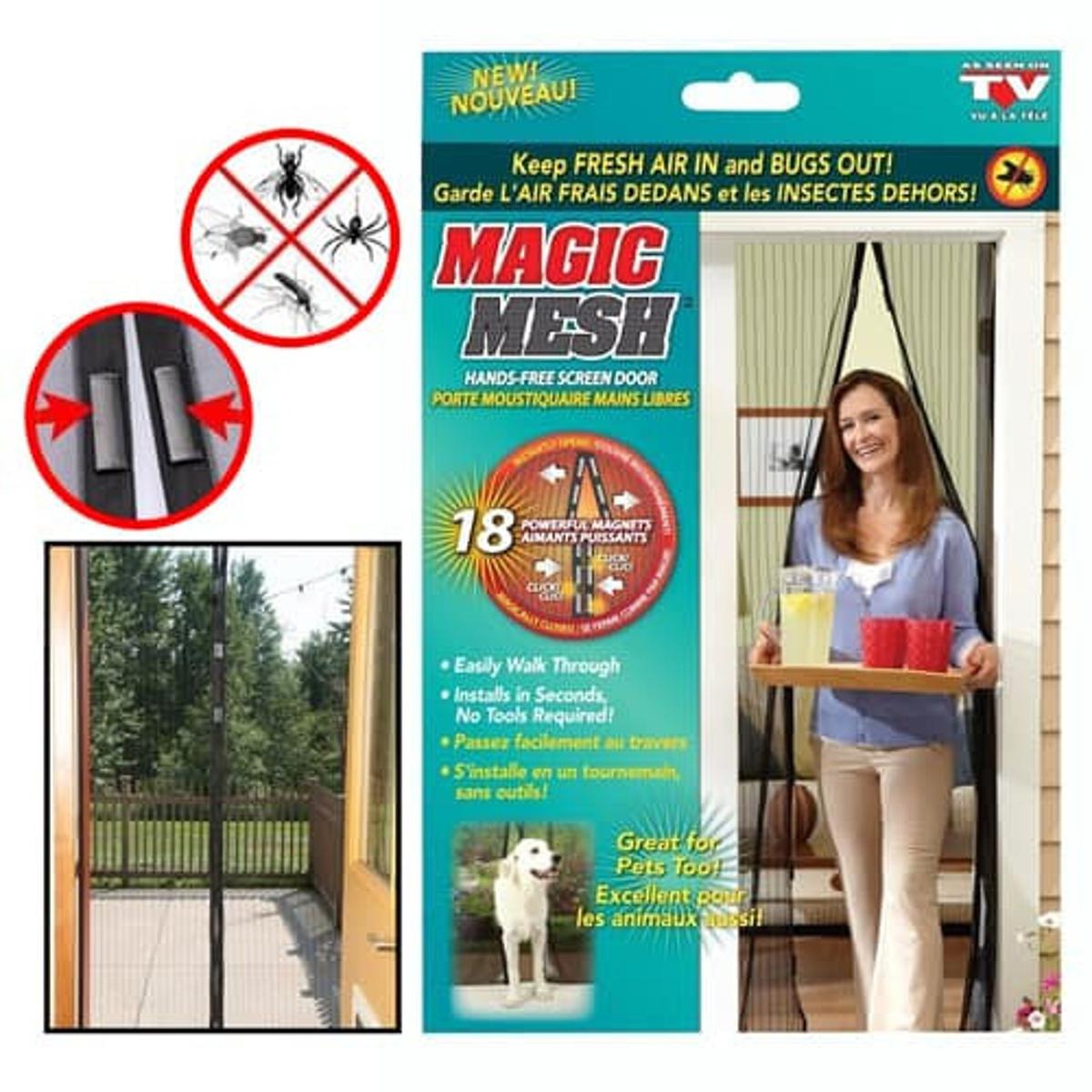 Magnetic Mosquito Mesh Door Curtain – Easy Install Fly & Insect Protection Screen view 5