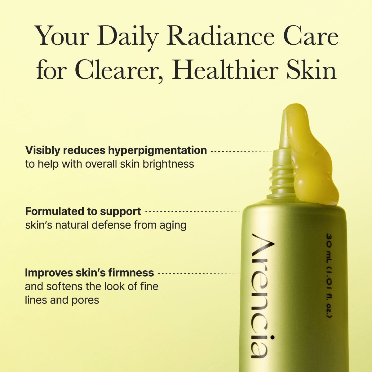 Arencia Vitamin C Booster Shot – Radiance Boosting Face Moisturizer - 30ml