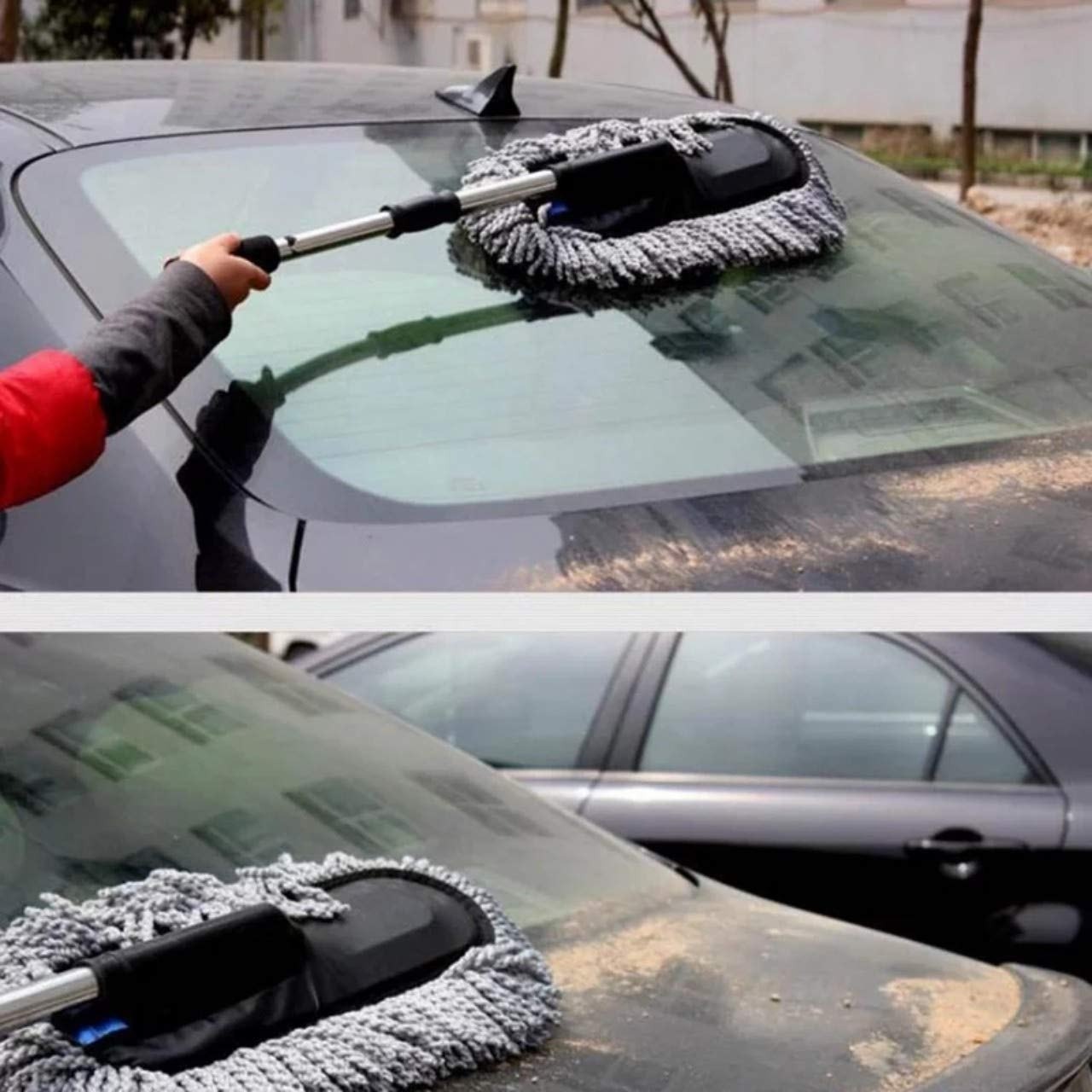 Extendable Car Duster Cleaning Mop Durable Lightweight Scratch Free Microfiber Practical Choice For Vehicle Interior And Exterior Cleaning view 3