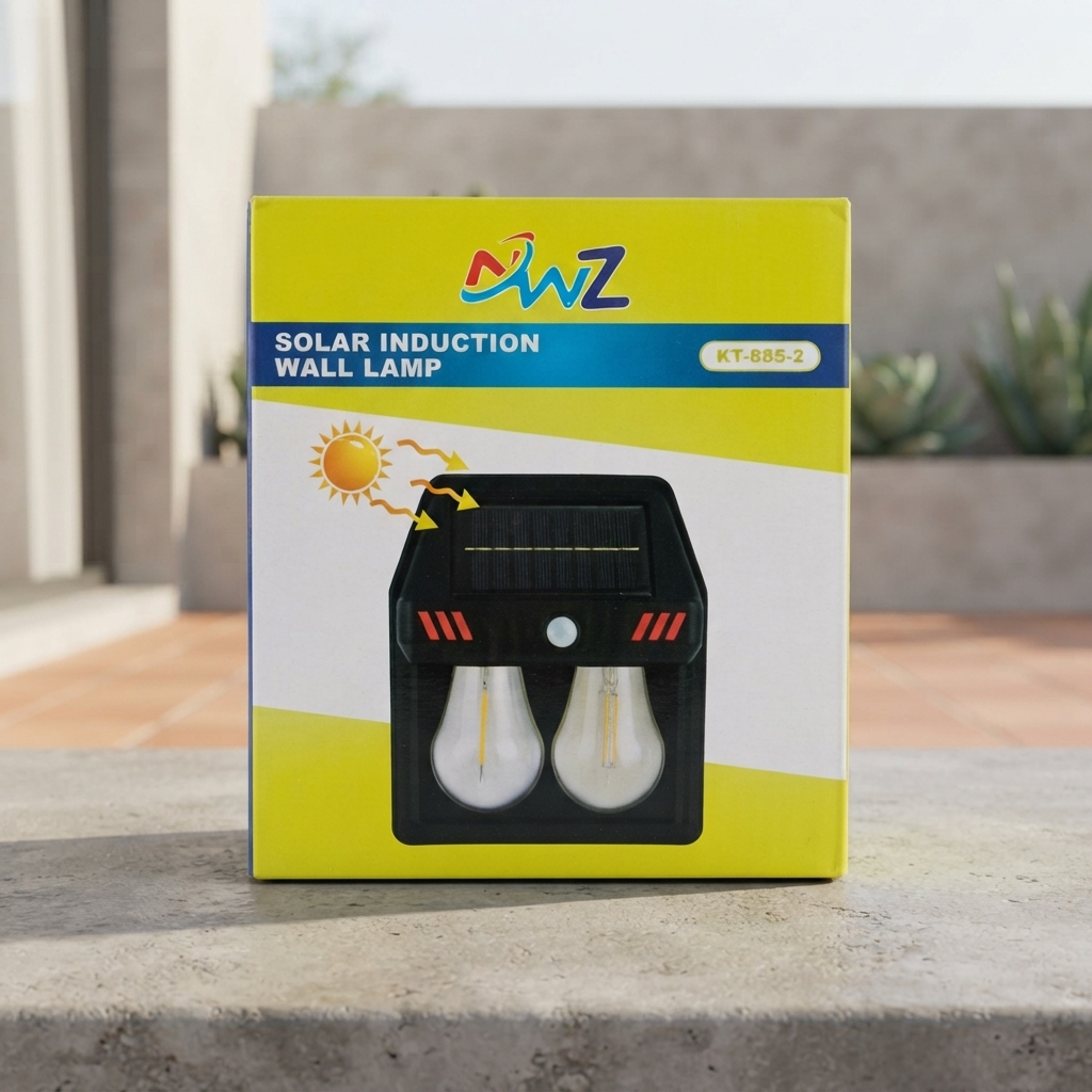DWZ Solar Induction Wall Lamp (Model: KT-885-2) - Lighting Product Designed For Illumination And Daily Lighting Routine