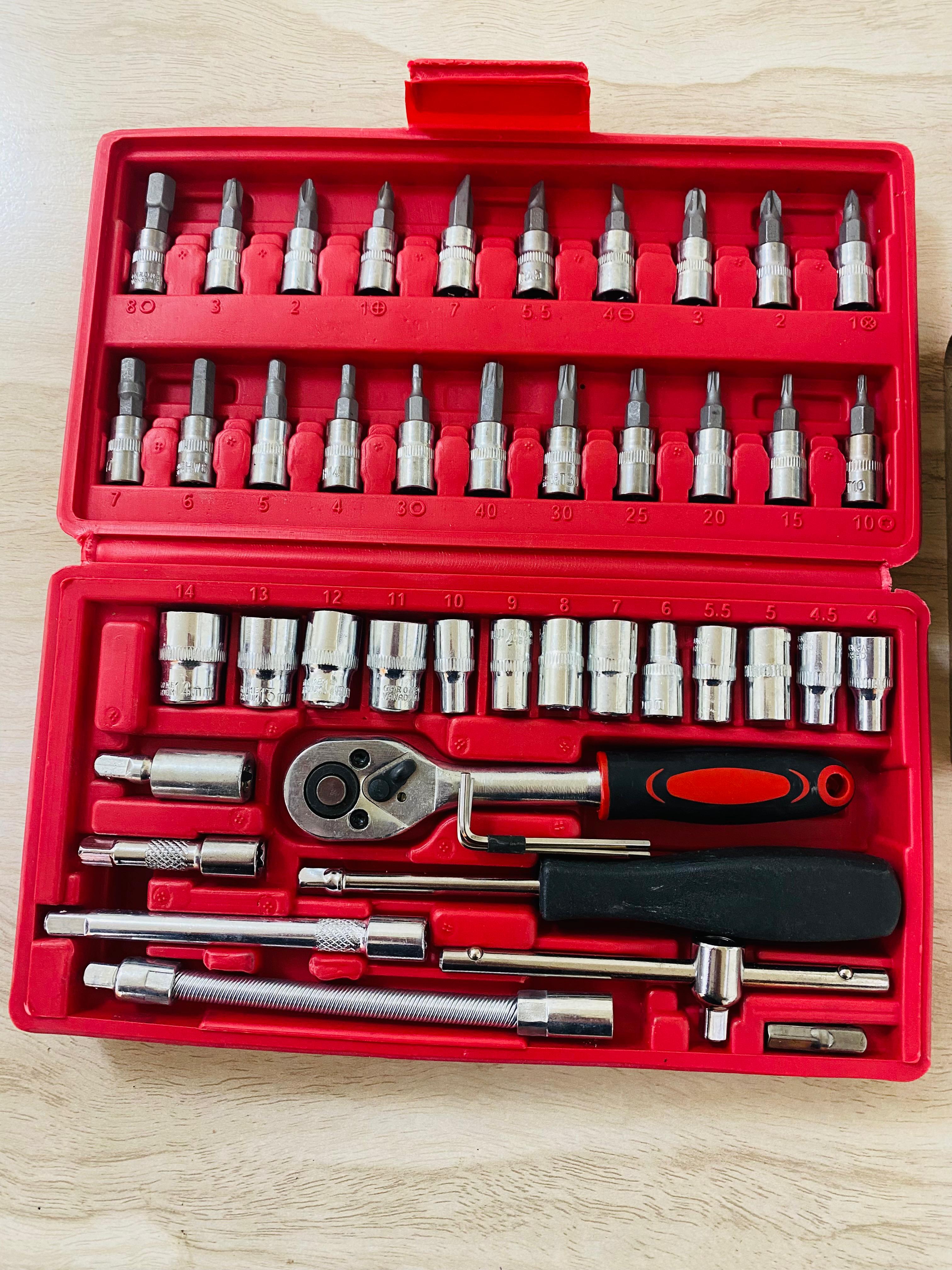46 Pcs Toolkit for Bike Repairing, Maintenance, Home Repairs & DIY Use thumbnail 5