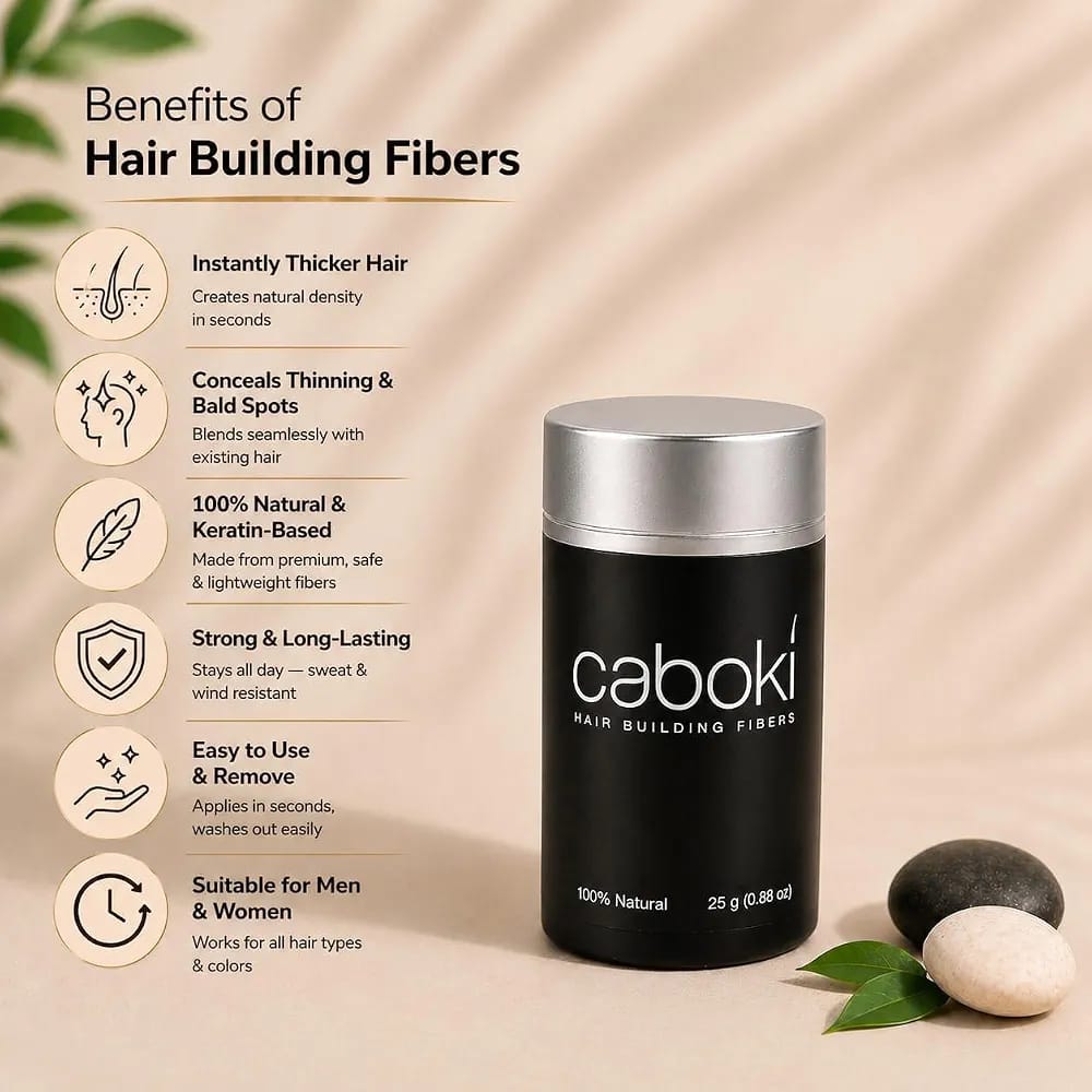 Caboki Hair Building Fibers, Adds Volume & Thickness, For Unisex - Cosmetic Product Designed For Hair Care - 25g view 4