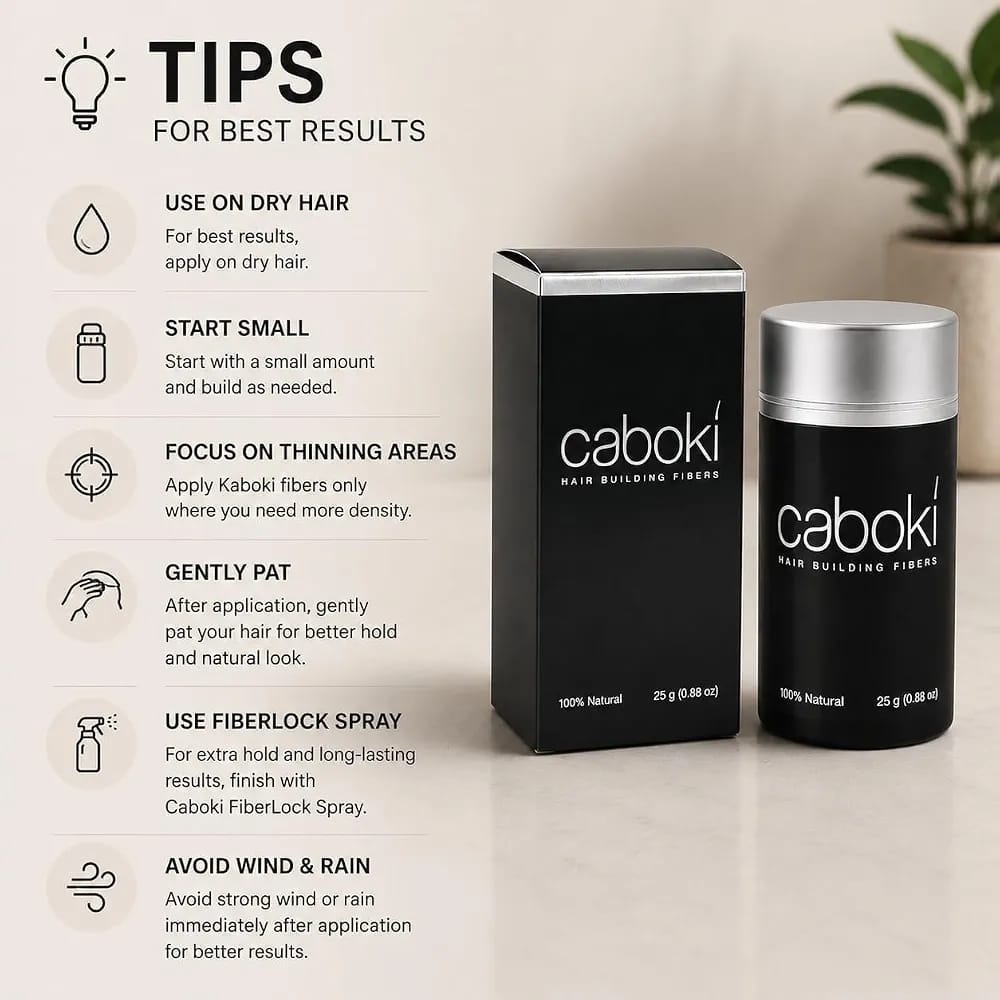 Caboki Hair Building Fibers, Adds Volume & Thickness, For Unisex - Cosmetic Product Designed For Hair Care - 25g view 3