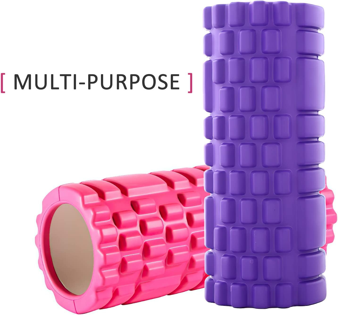 Foam Roller for Back Pain Relief | High Density Deep Tissue Massage Roller for Muscle Recovery, Exercise & Stretching | Body Pain Relief Roller for Gym, Home Workout, Yoga & Physiotherapy (Random Color) thumbnail 4